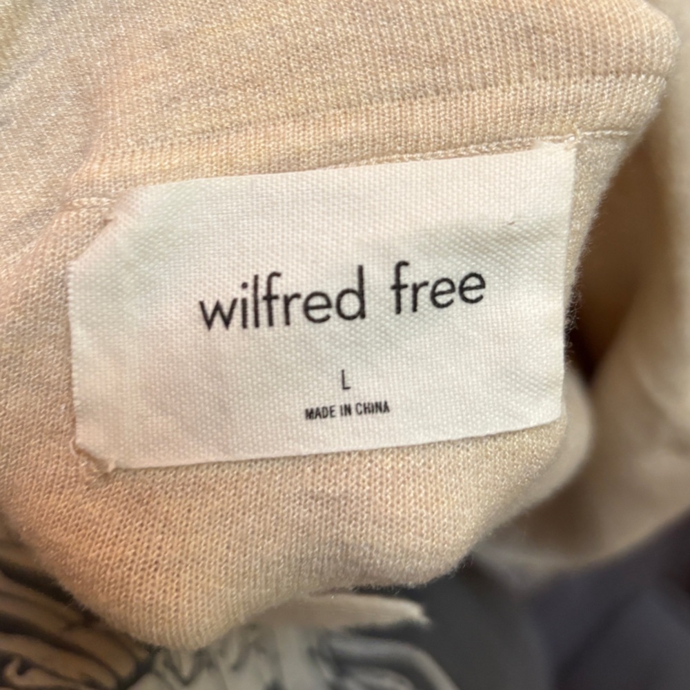Aritzia Wilfred Free Women’s Ronnie Sweater Heather Light Birch Size Large - Picture 6 of 9